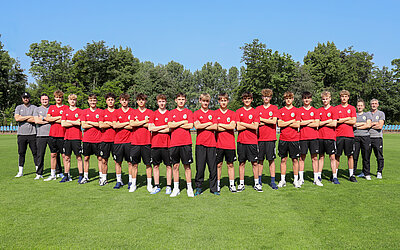 Unser Junioren U 15-Kader für das DFB-Sichtungsturnier in Duisburg.